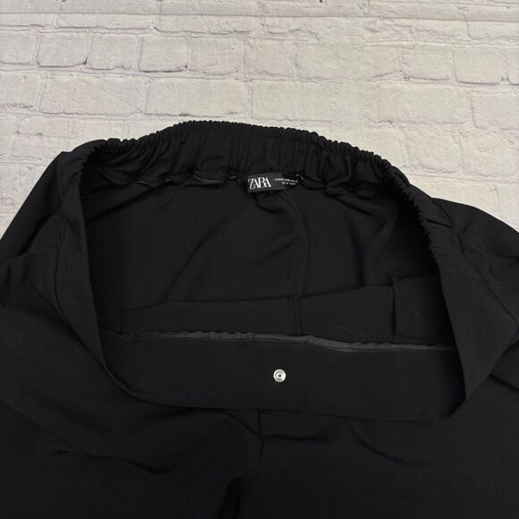 Zara Women Wide Leg Utility Cargo Pants Size XXL 2XL Black D061 -30 - Picture 9 of 16